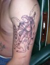 Airbrush angel tattoo design